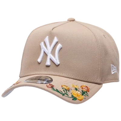 New Era New York Yankees  Yankees 9forty A-frame Floral Cap In Brown