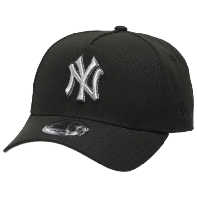 New Era New York Yankees  Yankees 9forty Metallic A-frame Cap In Black