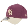 New Era New York Yankees  Yankees Moleskin A-frame In Maroon/tan