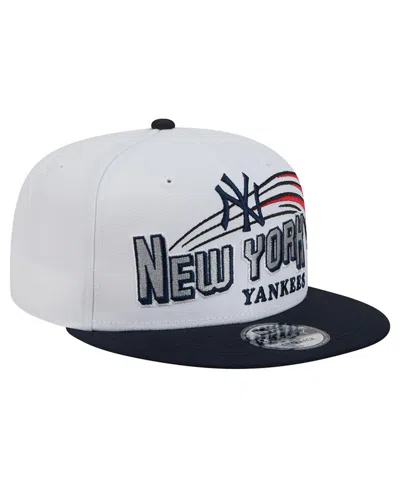 New Era New York Yankees Retro Sweep 9fifty Snapback Baseball Cap In White