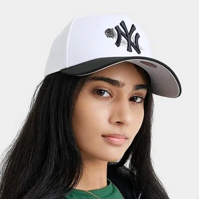 New Era New York Yankees Rose Mlb 9forty Snapback Hat In Burgundy