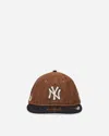 New Era New York Yankees Three Looms X Mlb Wool Pinstripe 9fifty Cap Dark Brown