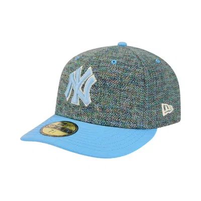 Pre-owned New Era New York Yankees Tweedy Cotton 5950pc 'grey/blue' | Men's Size 7.75 In Gray