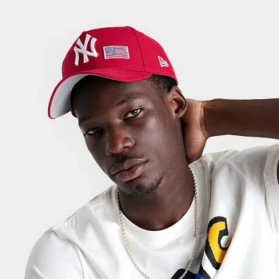 New Era New York Yankees Usa Mlb 9forty Snapback Hat In Red