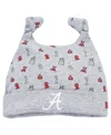 New Era Newborn And Infant Boys And Girls  Heather Gray Alabama Crimson Tide Critter Cuffed Knit Hat In Heather Gray