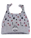 New Era Newborn And Infant Boys And Girls  Heather Gray Ohio State Buckeyes Critter Cuffed Knit Hat In Heather Gray
