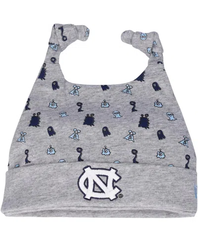 New Era Babies' Newborn Infant Boys And Girls  Heather Gray North Carolina Tar Heels Critter Cuffed Knit Hat