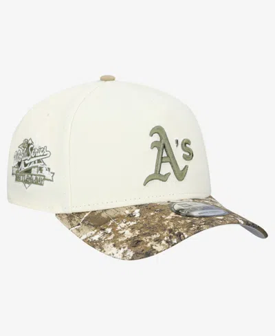 New Era Oakland Athletics Adjustable Snapback Five-panel Baseball Cap In White