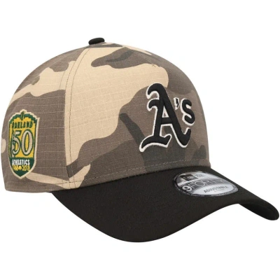 New Era Oakland Athletics Camo Crown A-frame 9forty Adjustable Hat