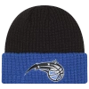 New Era Orlando Magic  Magic Waffled Knit Hat In Blue/black