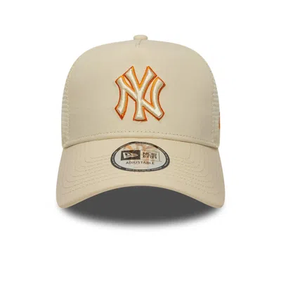 New Era Outline Trucker Hat In Gray