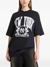 New Era Oversized T-shirt In Blue