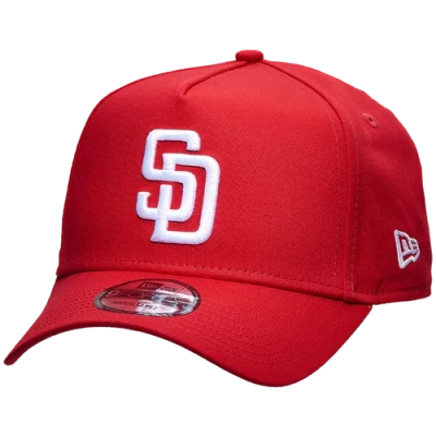 New Era Padres 9forty A-frame Hat In Red