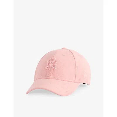 New Era Pastel Pink Kids' Mlb Towelling New York Yankees 9forty Adjustable Cotton-blend Cap