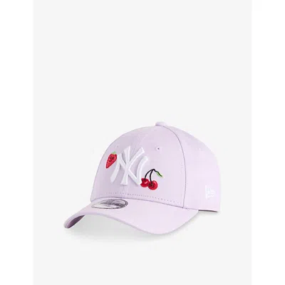 New Era Pastel Purple Kids' Fruit Icon Mlb New York Yankees 9forty Adjustable Cotton Cap