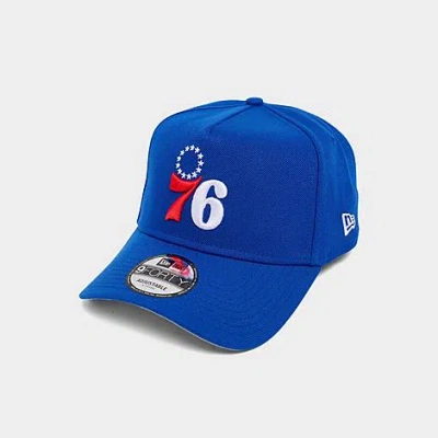 New Era Philadelphia 76ers Nba 9forty A-frame Snapback Hat In Blue