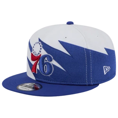 New Era Philadelphia 76ers  76ers 950 Jagged Cap In White/blue