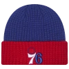 New Era Philadelphia 76ers  76ers Waffled Knit Hat In White/red/blue