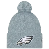 New Era Philadelphia Eagles  Eagles Marl Pom Knit In Green