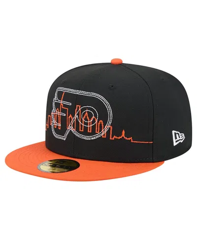 New Era Philadelphia Flyers City Icon 59fifty Cap In Black
