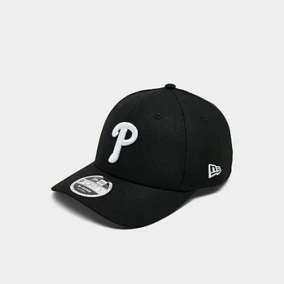 New Era Philadelphia Phillies Mlb 9forty M-crown Snapback Hat In Black