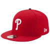 New Era Red Philadelphia Phillies Authentic Collection Replica 59fifty Fitted Hat In Red