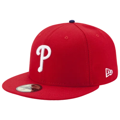 New Era Red Philadelphia Phillies Authentic Collection Replica 59fifty Fitted Hat