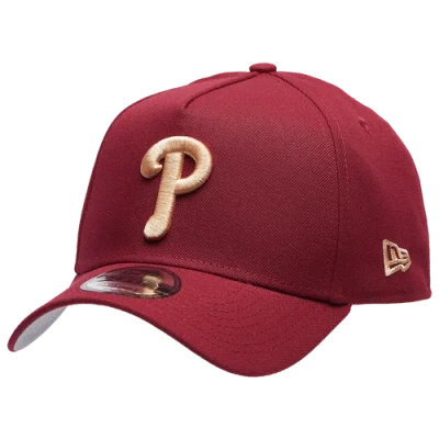 New Era Philadelphia Phillies  Phillies 940 A Frame Cap In Red