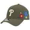 New Era Philadelphia Phillies  Phillies 9forty A-frame Floral Cap In Green
