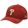 New Era Philadelphia Phillies  Phillies 9forty A-frame Tonal Cord Cap In Red