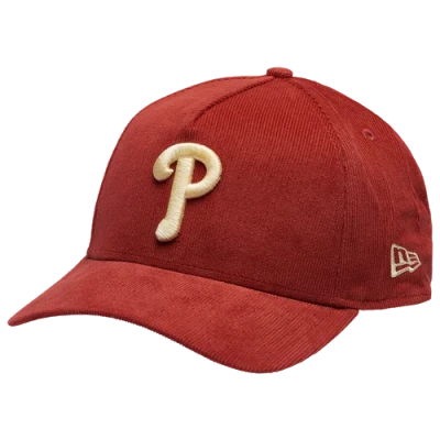 New Era Philadelphia Phillies  Phillies 9forty A-frame Tonal Cord Cap In Red