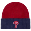 New Era Philadelphia Phillies  Phillies Waffled Knit Hat In Red/navy