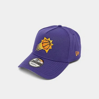 New Era Phoenix Suns Nba 9forty A-frame Snapback Hat In Purple