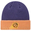 New Era Phoenix Suns  Suns Waffled Knit Hat In Purple/orange
