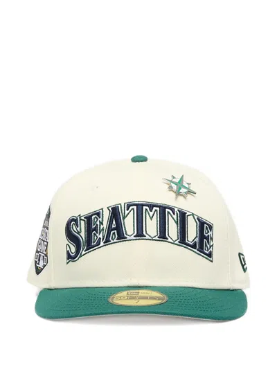 New Era Pin-detail Embroidered Cap In Neutral