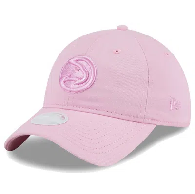 New Era Pink Atlanta Hawks Colorpack Tonal 9twenty Adjustable Hat