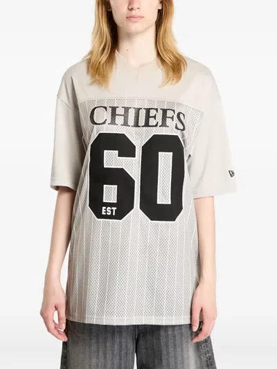 New Era Pinstripe Jersey T-shirt In Neutral