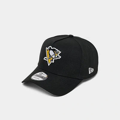 New Era Pittsburgh Penguins Nhl 9forty A-frame Snapback Hat In Black