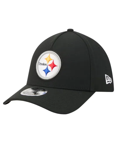 New Era Pittsburgh Steelers 39thirty Stretch-fit Baseball Cap In Black