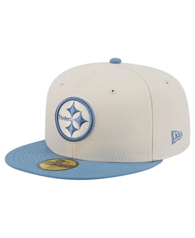 New Era Pittsburgh Steelers 59fifty Color Pack Fitted Baseball Cap In Neutral