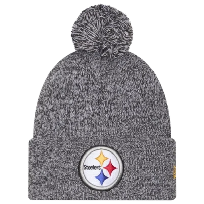New Era Pittsburgh Steelers  Steelers Marl Pom Knit In Gray