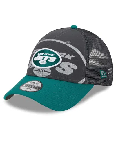 New Era Babies' Preschool Boys And Girls  Graphite, Midnight Green Philadelphia Eagles Reflect 9forty Adjusta In Graphite,green