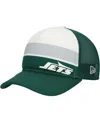 New Era Preschool Green New York Jets Sport Night Color Block 9forty A-frame Trucker Adjustable Hat In Green