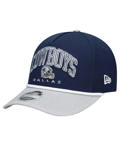 New Era Kids' Preschool Navy/gray Dallas Cowboys Arch 9forty M-crown A-frame Coolera Adjustable Hat In Blue