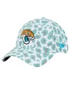 New Era Preschool White Jacksonville Jaguars Active Leopard 9twenty Adjustable Hat In Green