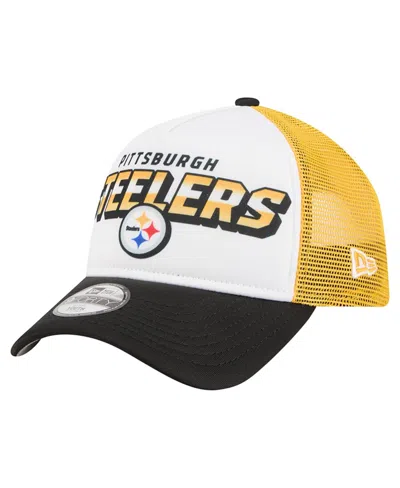 New Era Kids' Preschool White Pittsburgh Steelers 9forty A-frame Adjustable Hat