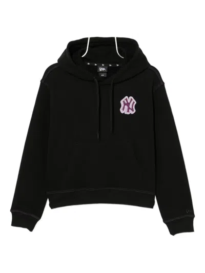 New Era Printed Hoodie In Black
