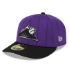 NEW ERA NEW ERA  PURPLE COLORADO ROCKIES 2024 BATTING PRACTICE LOW PROFILE 59FIFTY FITTED HAT
