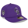 NEW ERA NEW ERA  PURPLE COLORADO ROCKIES 2024 SPRING TRAINING LOW PROFILE 59FIFTY FITTED HAT