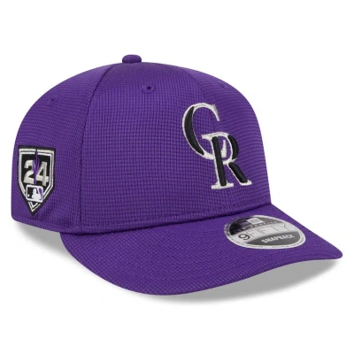 New Era Purple Colorado Rockies 2024 Spring Training Low Profile 9fifty Snapback Hat